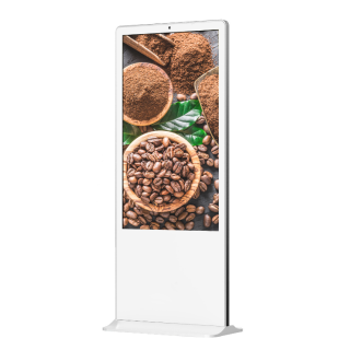 Kimex 161-4310 - 43'' Video Totem, FULL HD, 500 cd/m2, 24h/7d, Indoor, White