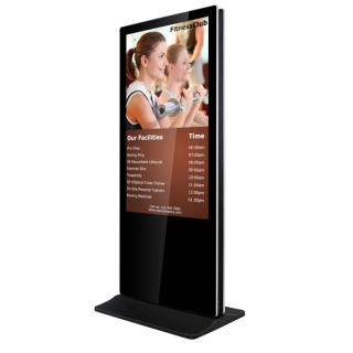 Kimex 161-5502T - Double-sided Video Totem 55'', FULL HD, 500 cd, 24h/7d, Indoor, Touchscreen