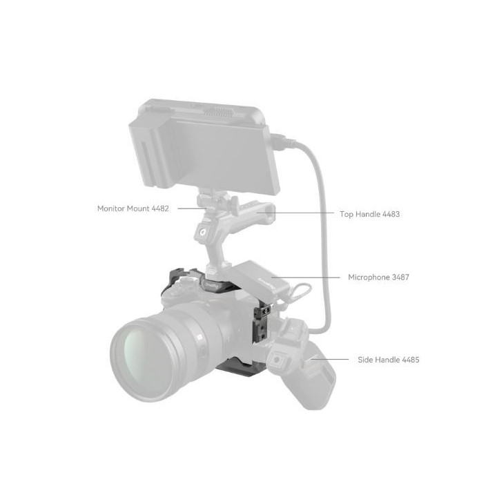 SmallRig 4481 - HawkLock Quick Release Cage for Sony Alpha 7R V / Alpha 7 IV / Alpha 7S III / Alpha 1 / Alpha 7R IV