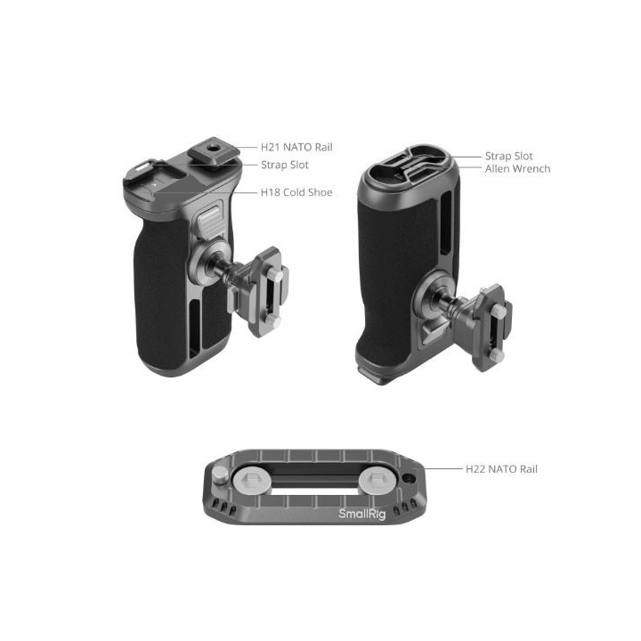 SmallRig 4485 - HawkLock H21 Quick Release Rotating Side Handle Kit