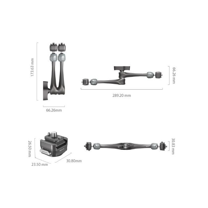SmallRig 4489 - HawkLock H21 Quick Release Rosette Magic Arm (11")