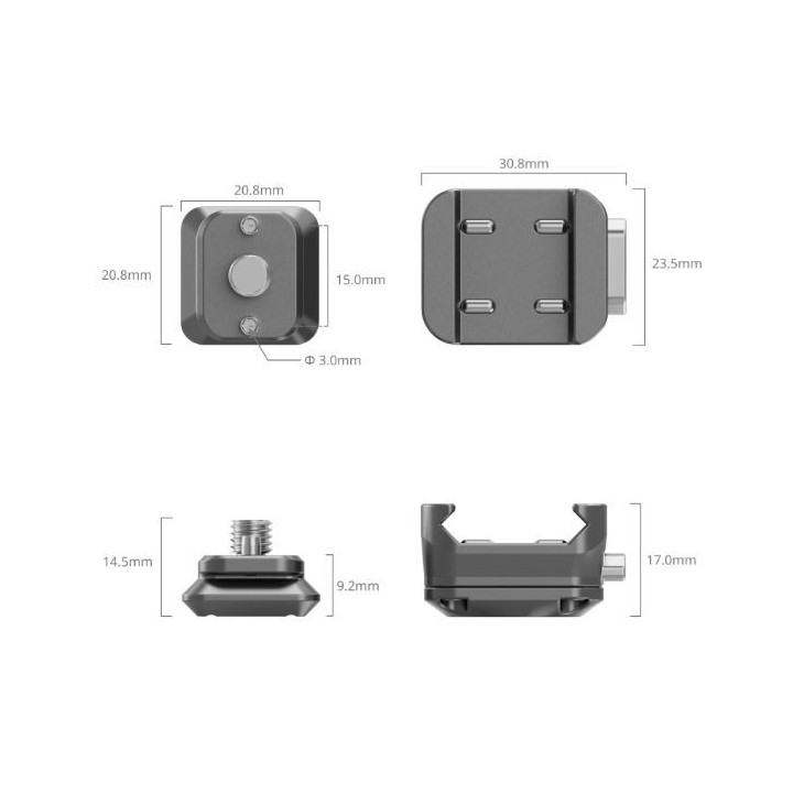 SmallRig 4491 - HawkLock H21 Universal Quick Release Mount Plate Kit