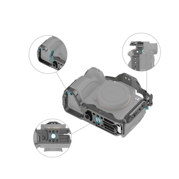 SmallRig 4539 - HawkLock Quick Release Advanced Cage Kit for Sony Alpha 7R V / Alpha 7 IV / Alpha 7S III