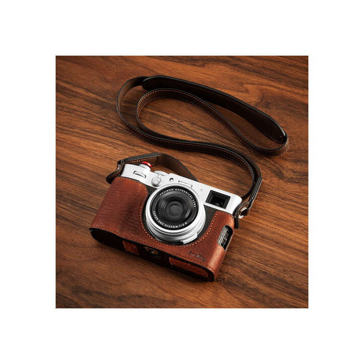SmallRig 4699 -  Leather Half Case Kit for FUJIFILM X100VI (Brown)