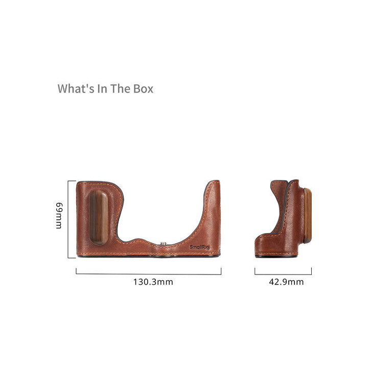 SmallRig 4703 - Leather Half Case for Panasonic LUMIX S9