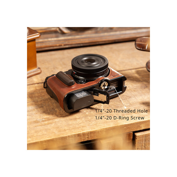 SmallRig 4703 - Leather Half Case for Panasonic LUMIX S9