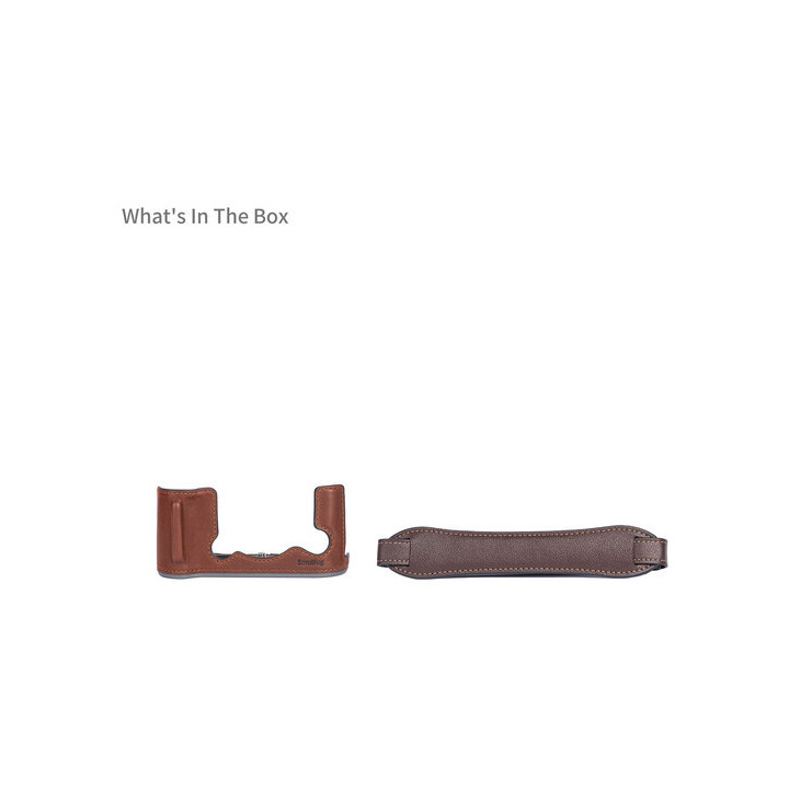 SmallRig 4710 - Leather Half Case Kit for FUJIFILM X-T50 (Brown)
