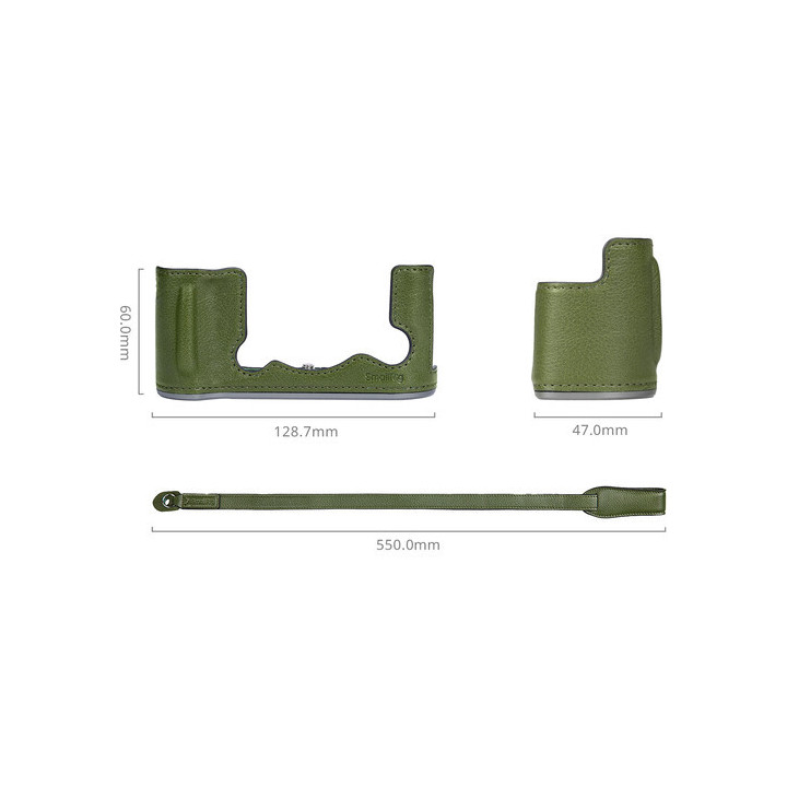 SmallRig 4711 - Leather Half Case Kit for FUJIFILM X-T50 (Green)