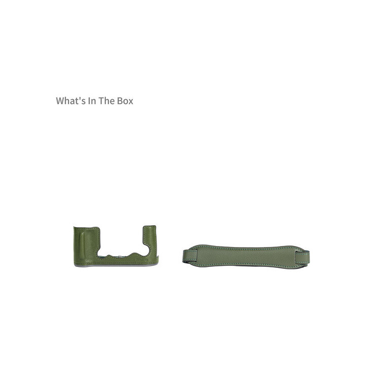 SmallRig 4711 - Leather Half Case Kit for FUJIFILM X-T50 (Green)