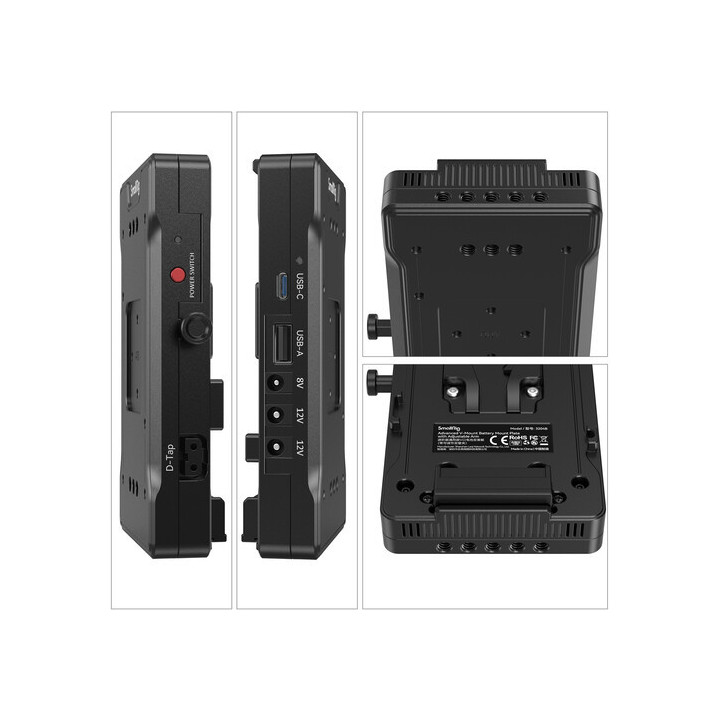 SmallRig 3204B - Advanced V-Mount Battery Mount Plate with Adjustable Arm