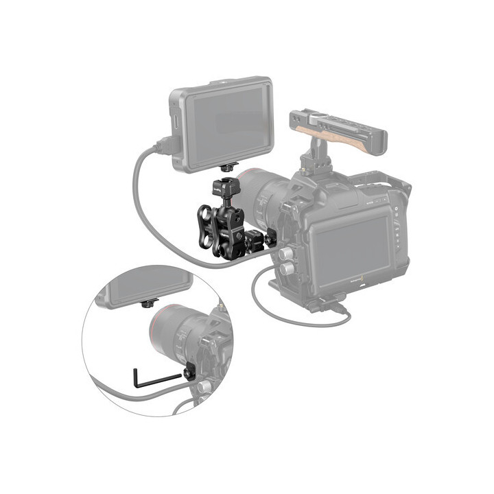 SmallRig 3515C - Drop-in HawkLock mini Magic Arm with Quick Release Ball Head