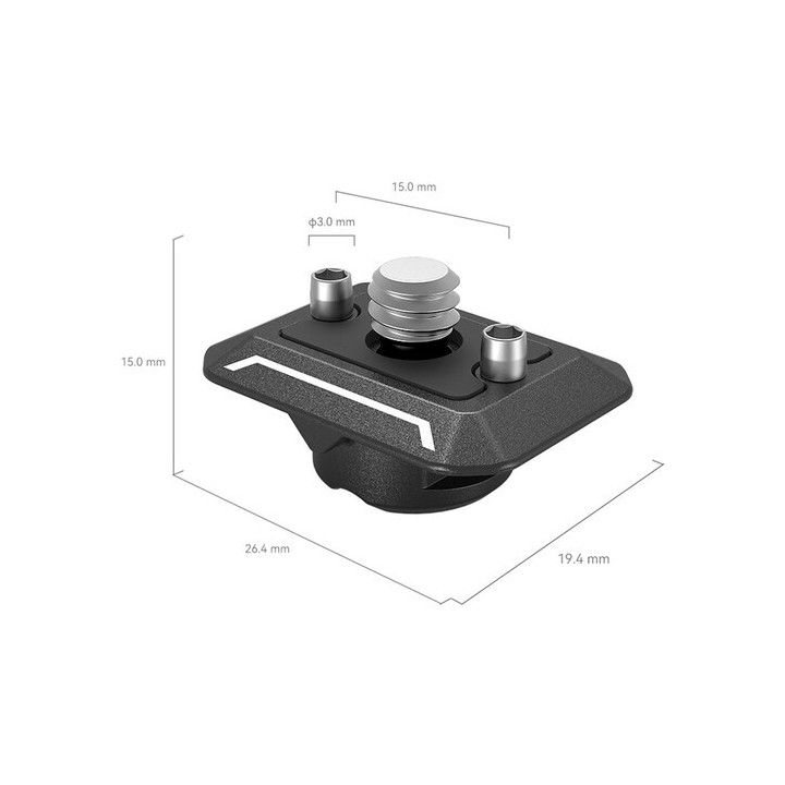 SmallRig 3730C - Drop-in HawkLock mini Universal Quick Release Top Mount Plate