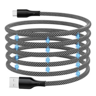 Magtame A-C 1M Silver White - USB A to USB C Cable 1m Silver white