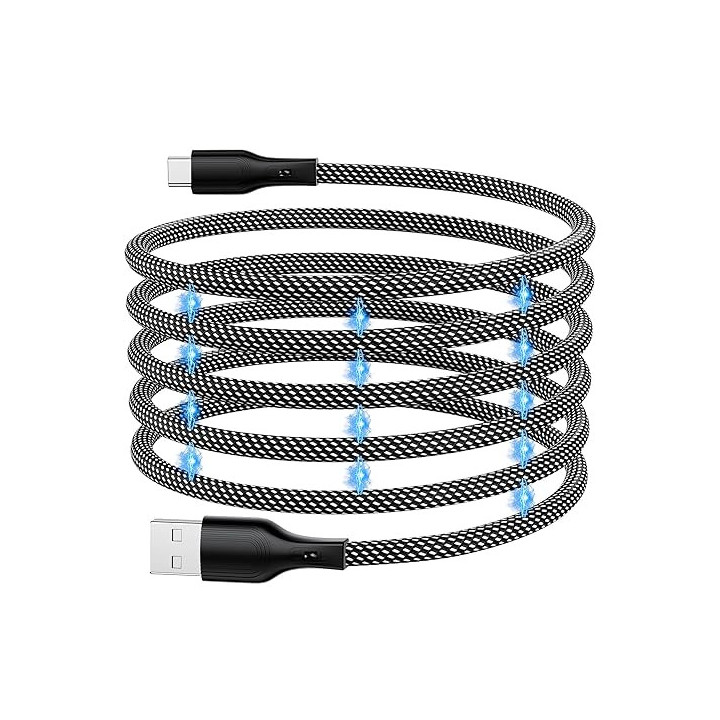 Magtame A-C 1M Silver White - USB A to USB C Cable 1m Silver white