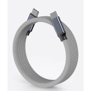 Magtame C-C/240W/Silver White - 240W USB C to USB C Cable 1m Silver White