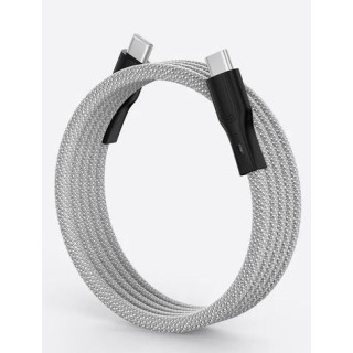 Magtame C-C/60W/Silver White - 60W USB C to USB C Cable 1m Silver White