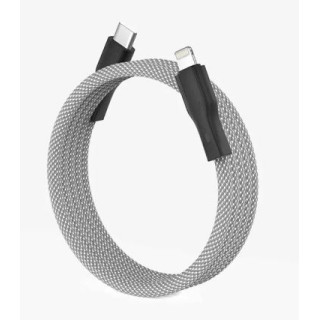 Magtame C-L 1M Silver White - USB C to Lightning Cable 1m Silver White
