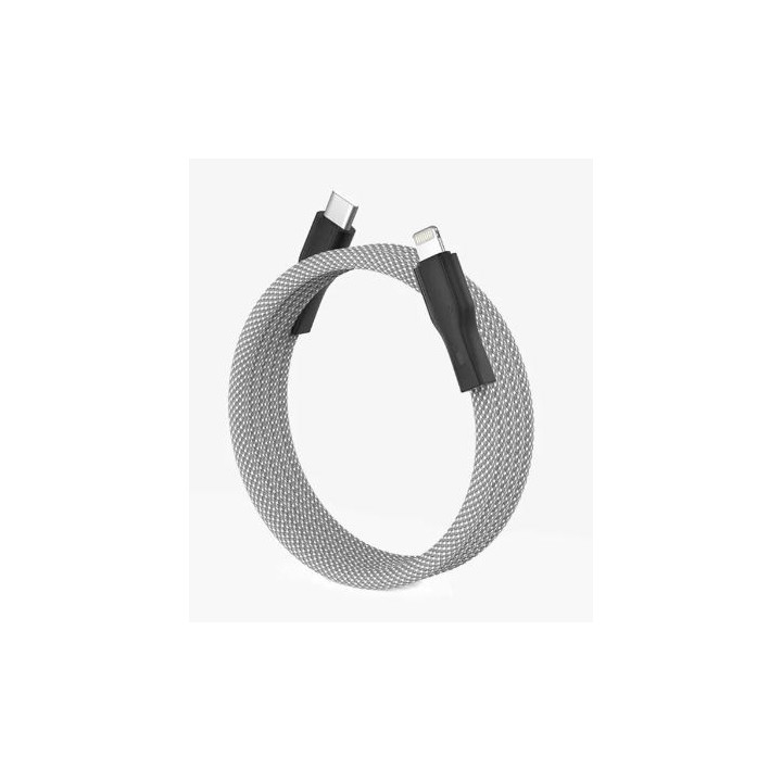 Magtame C-L 1M Silver White - USB C to Lightning Cable 1m Silver White