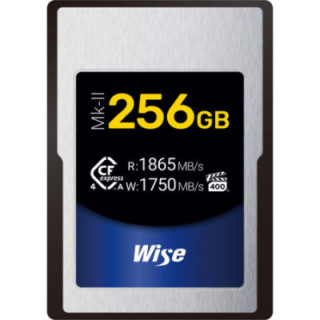 Wise WI-CFX4-A256M2 - 256GB CFexpress 4.0 Type A Mk-II Memory Card