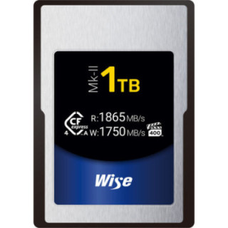 Wise WI-CFX4-A1024M2 - 1TB CFexpress 4.0 Type A Mk-II Memory Card