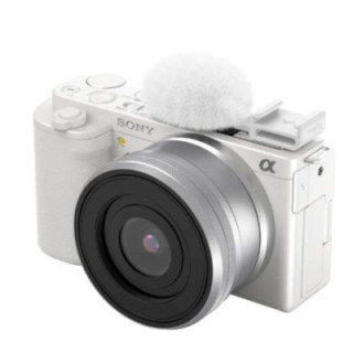 SmallRig 4734 - Cold Shoe Adapter with Furry Windscreen (White) for Sony ZV series cameras