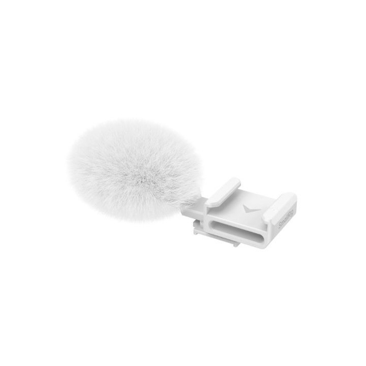 SmallRig 4734 - Cold Shoe Adapter with Furry Windscreen (White) for Sony ZV series cameras