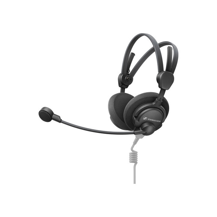 Sennheiser HMD-46 - Dual-Ear On-Ear Open-Back Broadcast Headset with Dynamic Mic (No Cable)