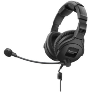 Sennheiser HMD-300-X3K1 - Dual-Ear Around-Ear Broadcast Headset with Dynamic Mic and Cable