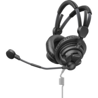 Sennheiser HMDC-27 - Dual-Ear Over-Ear Broadcast Headset with Dynamic Mic, Active Noise Reduction, and Cable
