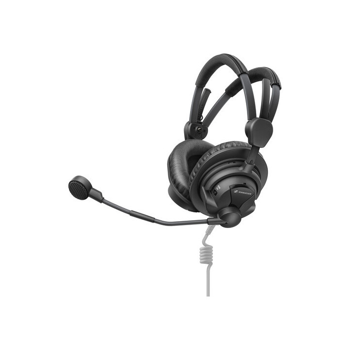 Sennheiser HMDC-27 - Dual-Ear Over-Ear Broadcast Headset with Dynamic Mic, Active Noise Reduction, and Cable
