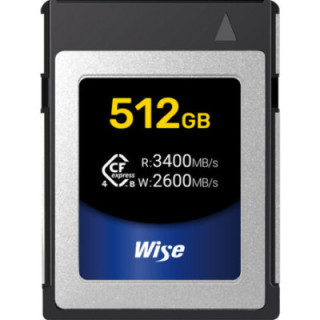 Wise WI-CFX4-B512 - 512GB CFexpress 4.0 Type B Memory Card