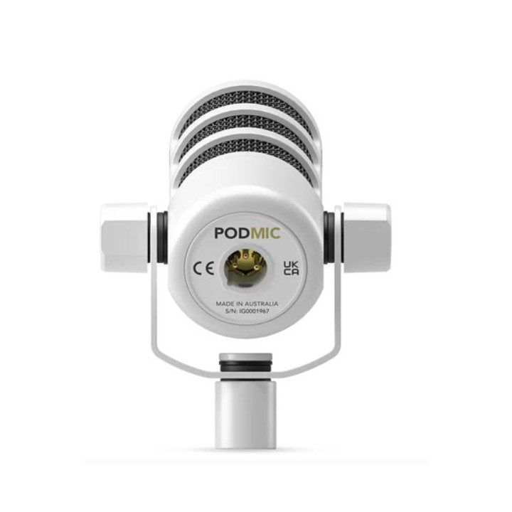 Rode PODMICW - PodMic Dynamic Podcasting Microphone (White)