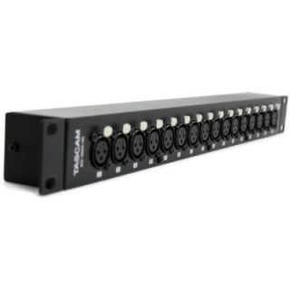 Tascam BO-16DX-IN - Rackmount 16-Channel XLR Female to DB25 Adapter