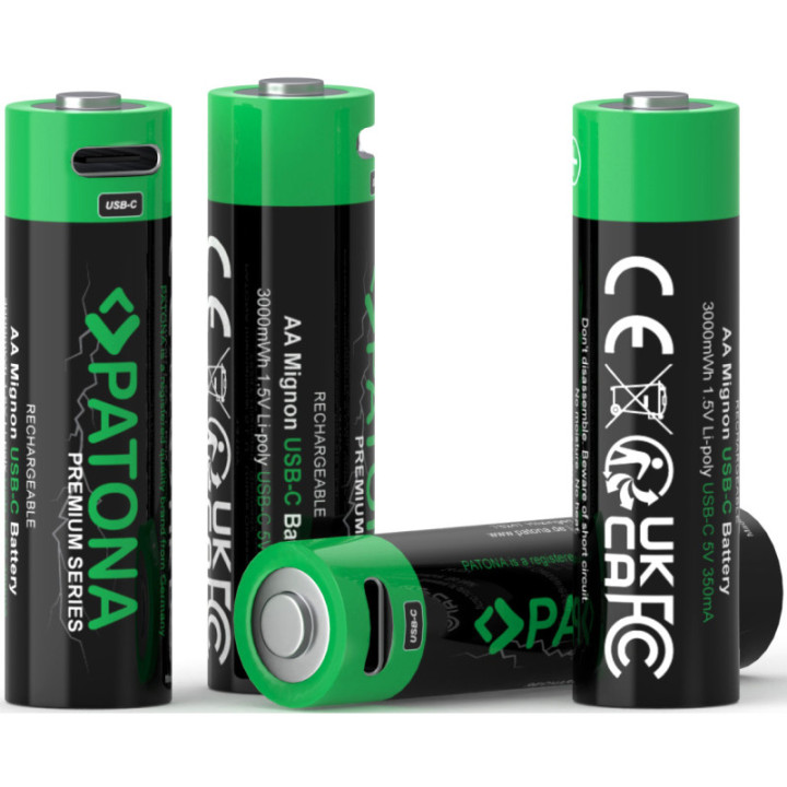 Patona 1410 - Premium Battery 4x Micro AA USB-C