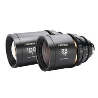 Laowa VE28100PLEFAM - Proteus 2X Anamorphic 2-Lens Bundle Set C (28mm, 100mm) - Amber (Meters)
