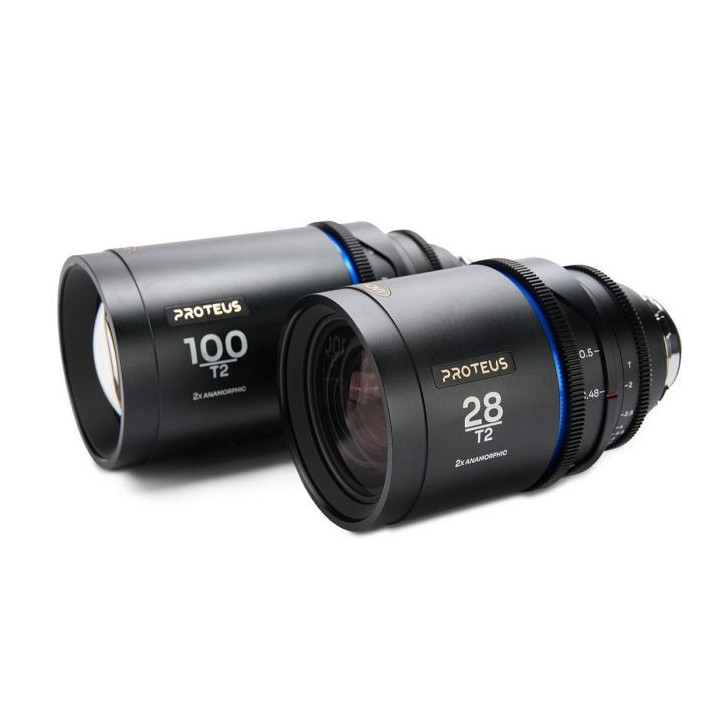Laowa VE28100PLEFBM - Proteus 2X Anamorphic 2-Lens Bundle Set C (28mm, 100mm) - Blue (Meters)