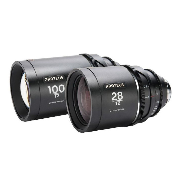 Laowa VE28100PLEFSM - Proteus 2X Anamorphic 2-Lens Bundle Set C (28mm, 100mm) - Silver (Meters)