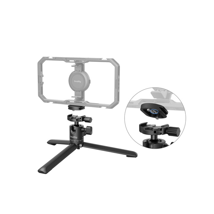 SmallRig 4630 - Metal Tabletop Tripod with Arca-Swiss Quick Release Plate and Panoramic Ball Head