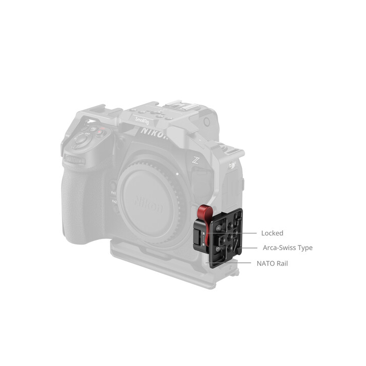 SmallRig MD4857 - NATO Clamp to Arca-Swiss Quick Release Plate