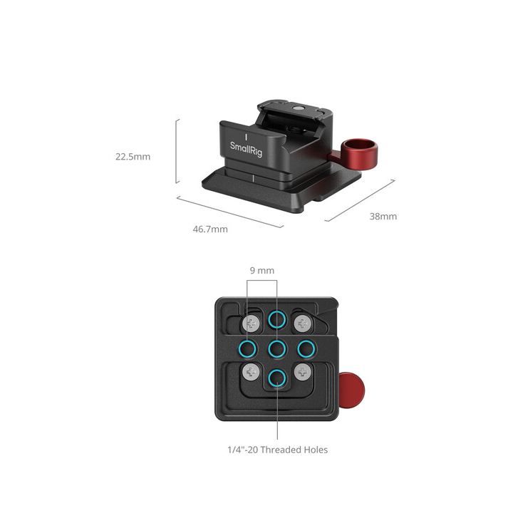SmallRig MD4857 - NATO Clamp to Arca-Swiss Quick Release Plate