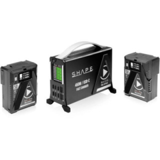 Shape 2V50FC - USB-C Fast Charger with Two Mini V-Mount 50Wh Batteries