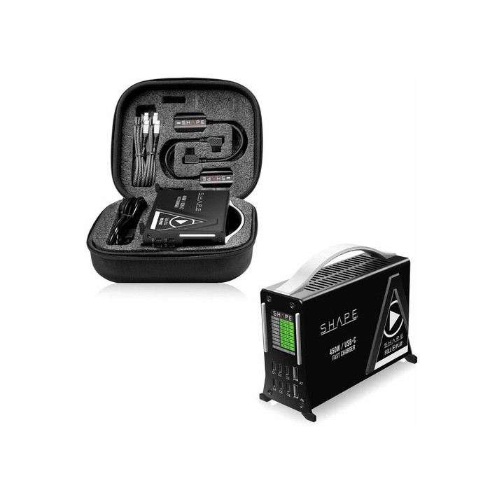 Shape 2V99FC - USB-C Fast Charger with Two Mini V-Mount 99Wh Batteries