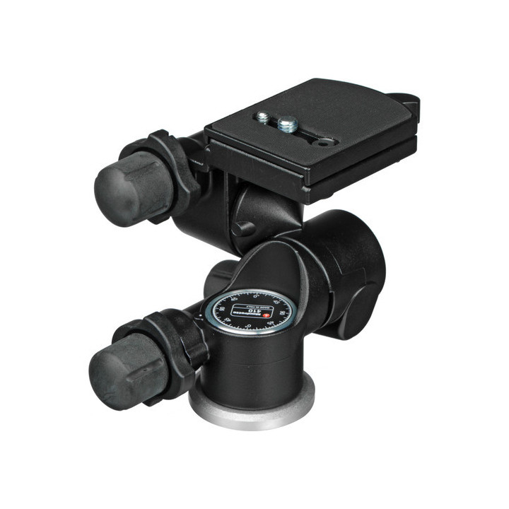Manfrotto 410 - 3-Way, Geared Pan-and-Tilt Head with 410PL Quick Release Plate