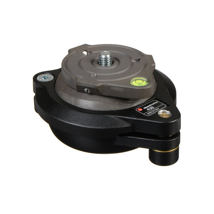 Manfrotto 438 - Compact Leveling Head - Ball Camera Leveler - Supports 33 lb (15kg)