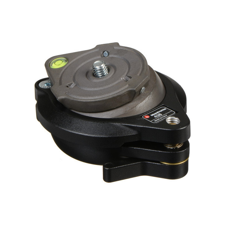 Manfrotto 438 - Compact Leveling Head - Ball Camera Leveler - Supports 33 lb (15kg)