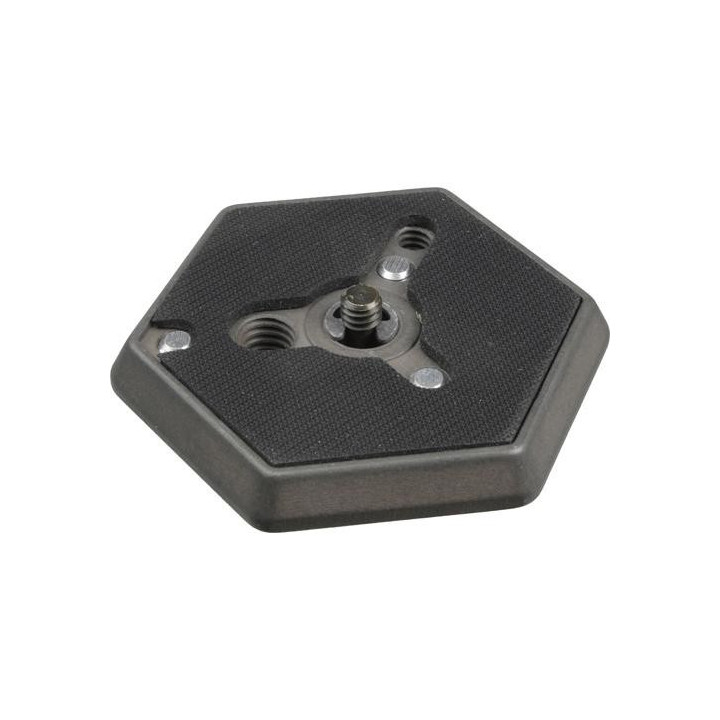 Manfrotto 130-14 - Hexagonal Quick Release Plate (Flat Bottomed) with 1/4"-20 Screw