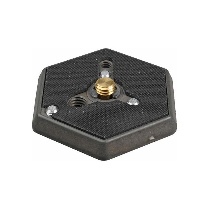 Manfrotto 130-38 - Hexagonal Quick Release Plate (Flat Bottomed) with 3/8" Screw
