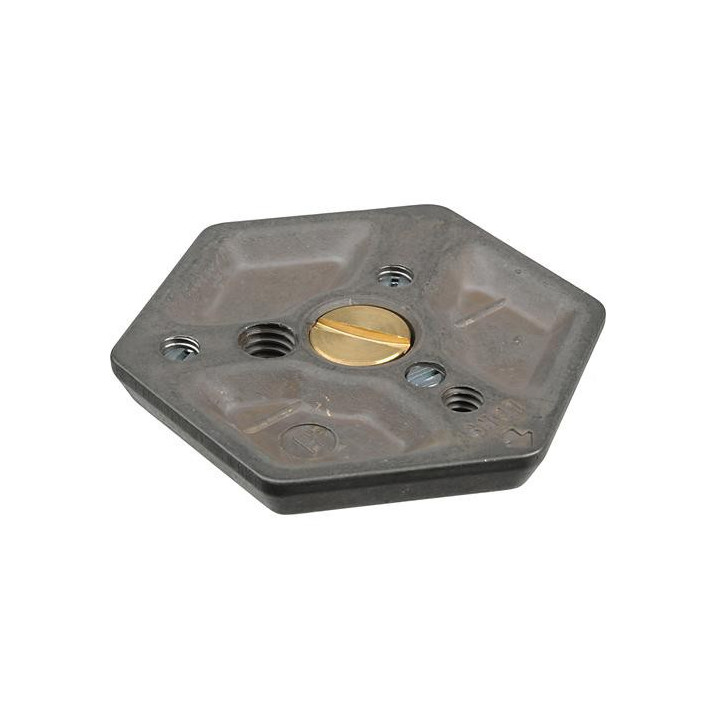 Manfrotto 130-38 - Hexagonal Quick Release Plate (Flat Bottomed) with 3/8" Screw