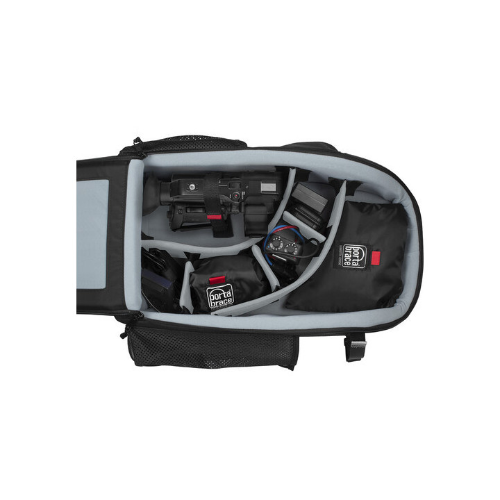 Portabrace BK-EOSR3 - Backpack with Adjustable Dividers for the Canon EOS R3 (Black)