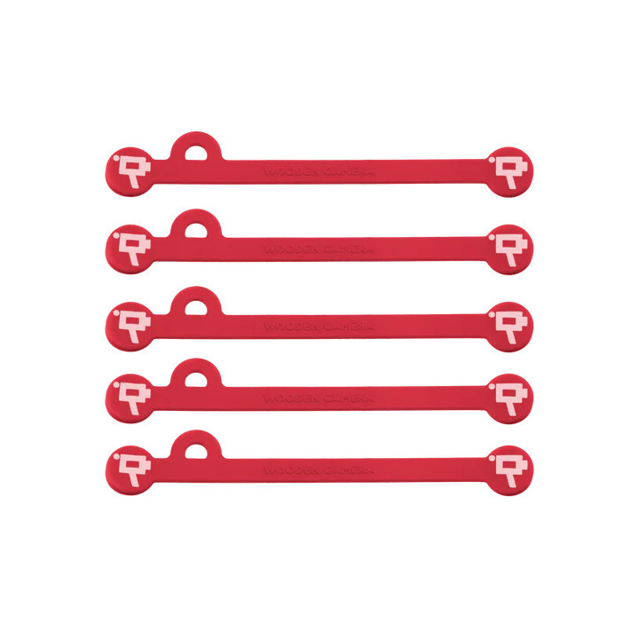 Wooden Camera WC-A00699 - Cine Mag Ties (Pack of 5) Red 105mm